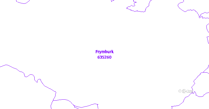 Katastrální mapa Frymburk - přehledová mapa katastrálního území