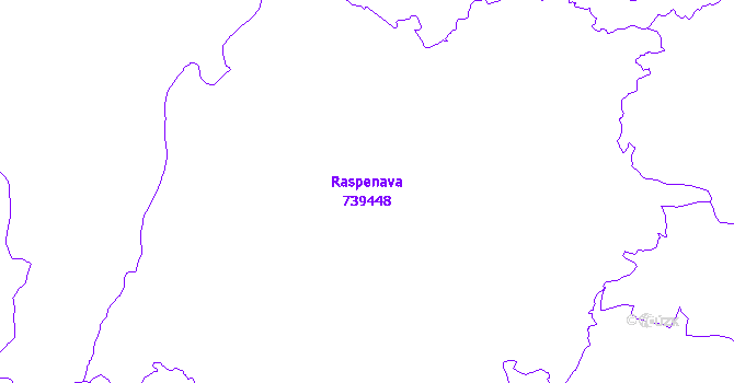 Katastrální mapa Raspenava - přehledová mapa katastrálního území