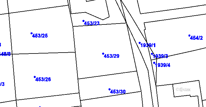 Parcela st. 453/29 v KÚ Abertamy, Katastrální mapa