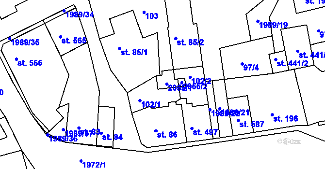Parcela st. 791 v KÚ Abertamy, Katastrální mapa