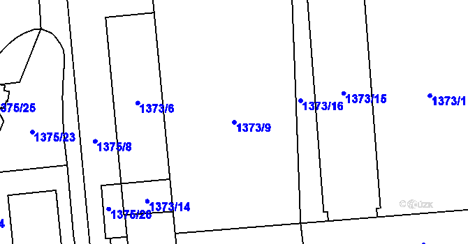 Parcela st. 1373/9 v KÚ Albrechtice u Českého Těšína, Katastrální mapa
