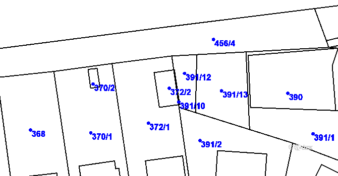 Parcela st. 372/2 v KÚ Albrechtice u Českého Těšína, Katastrální mapa
