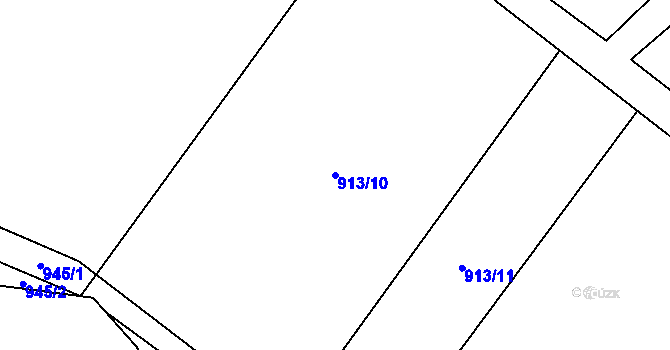 Parcela st. 913/10 v KÚ Albrechtice u Českého Těšína, Katastrální mapa