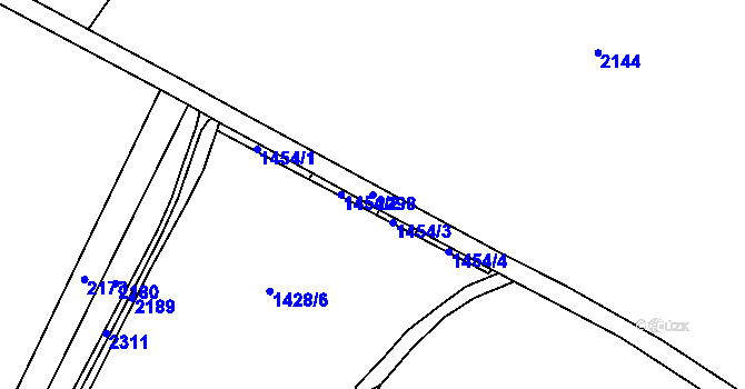 Parcela st. 2298 v KÚ Andělka, Katastrální mapa