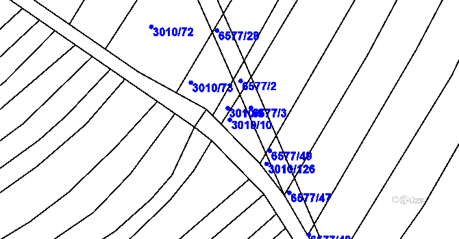 Parcela st. 3010/10 v KÚ Archlebov, Katastrální mapa