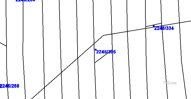 Parcela st. 2245/395 v KÚ Archlebov, Katastrální mapa