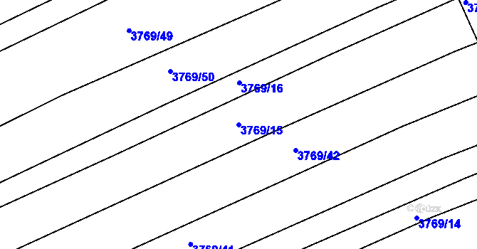 Parcela st. 3769/15 v KÚ Archlebov, Katastrální mapa