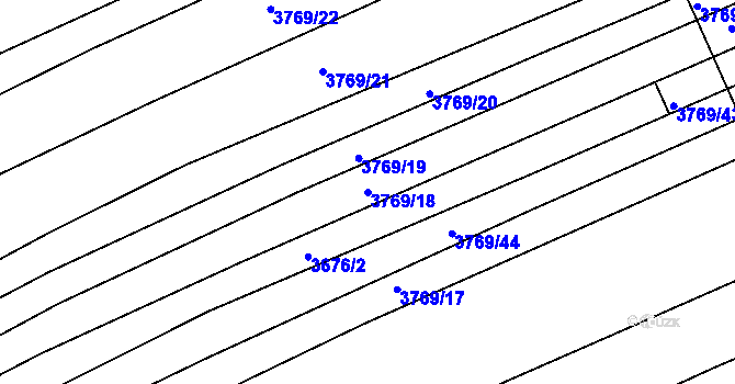 Parcela st. 3769/18 v KÚ Archlebov, Katastrální mapa