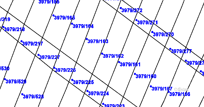 Parcela st. 3979/162 v KÚ Archlebov, Katastrální mapa