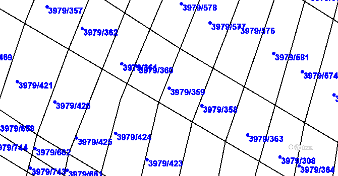 Parcela st. 3979/359 v KÚ Archlebov, Katastrální mapa