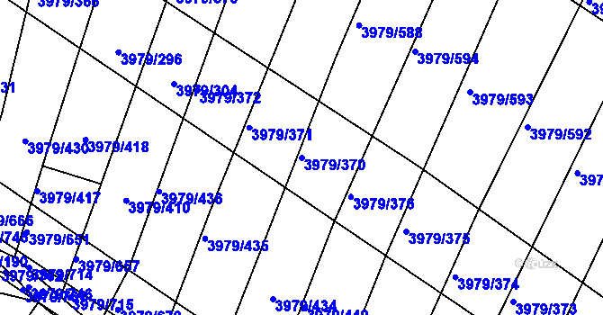 Parcela st. 3979/370 v KÚ Archlebov, Katastrální mapa