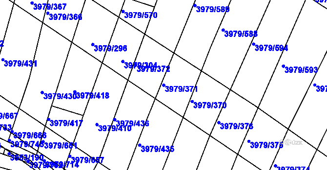 Parcela st. 3979/371 v KÚ Archlebov, Katastrální mapa