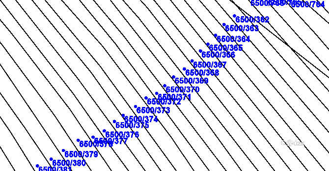 Parcela st. 6500/370 v KÚ Archlebov, Katastrální mapa