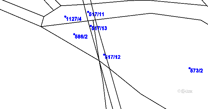 Parcela st. 517/12 v KÚ Arnolec, Katastrální mapa