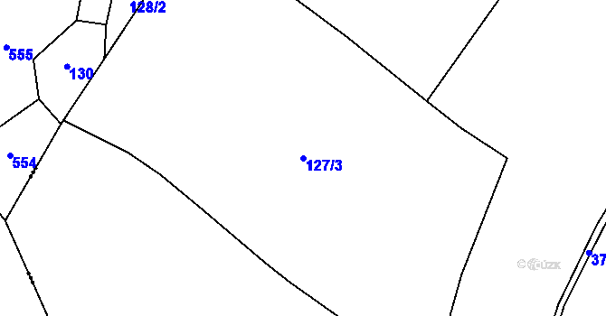 Parcela st. 127/3 v KÚ Babice, Katastrální mapa