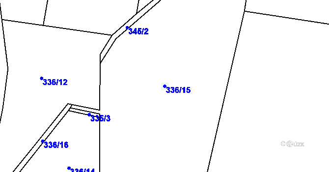 Parcela st. 336/15 v KÚ Babice, Katastrální mapa