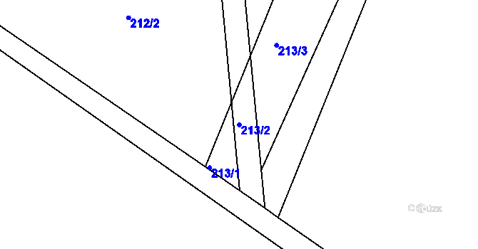 Parcela st. 213/2 v KÚ Babice u Lesonic, Katastrální mapa