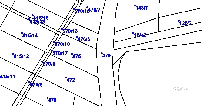 Parcela st. 479 v KÚ Babice u Lesonic, Katastrální mapa