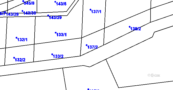 Parcela st. 137/2 v KÚ Babice u Lesonic, Katastrální mapa