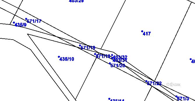 Parcela st. 403/30 v KÚ Babice u Lesonic, Katastrální mapa