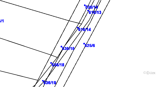 Parcela st. 525/6 v KÚ Babice u Kelče, Katastrální mapa