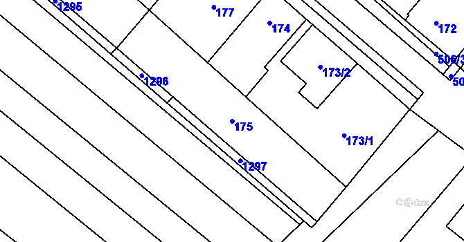 Parcela st. 175 v KÚ Babice u Rosic, Katastrální mapa