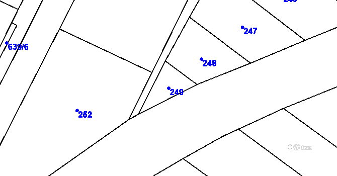 Parcela st. 249 v KÚ Babice u Rosic, Katastrální mapa