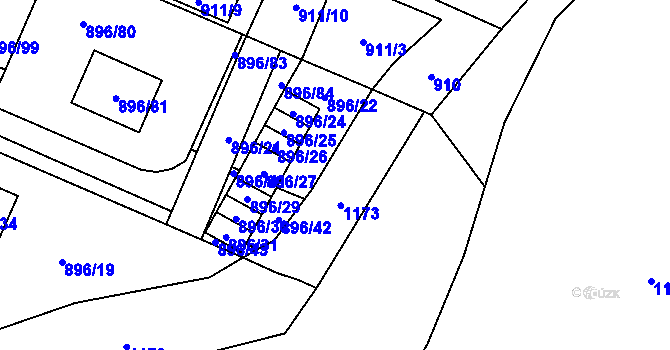 Parcela st. 902/22 v KÚ Babice u Rosic, Katastrální mapa