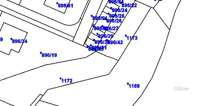 Parcela st. 902/24 v KÚ Babice u Rosic, Katastrální mapa