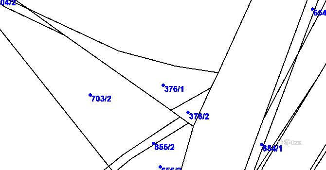 Parcela st. 376/1 v KÚ Babice u Rosic, Katastrální mapa