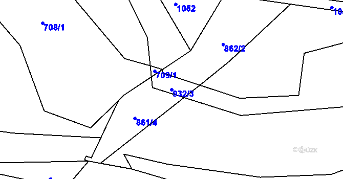Parcela st. 932/3 v KÚ Babice u Rosic, Katastrální mapa