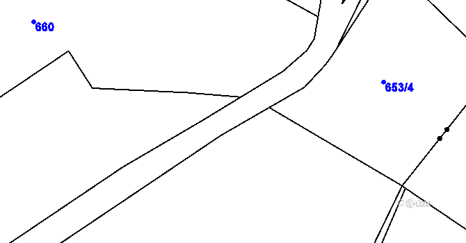 Parcela st. 1139/15 v KÚ Bačetín, Katastrální mapa