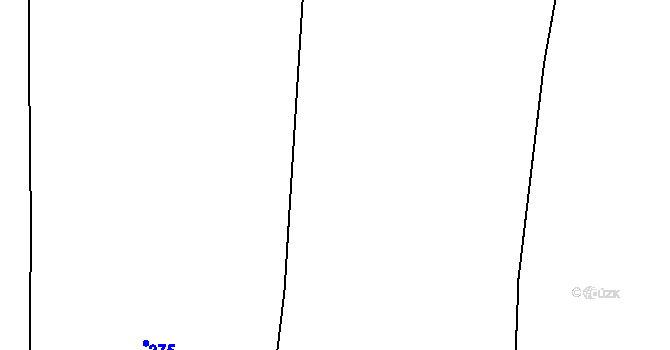 Parcela st. 283 v KÚ Bačetín, Katastrální mapa