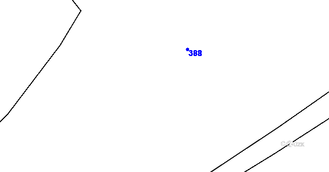 Parcela st. 323/13 v KÚ Bačetín, Katastrální mapa