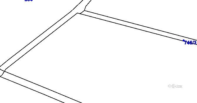 Parcela st. 742/8 v KÚ Bačetín, Katastrální mapa