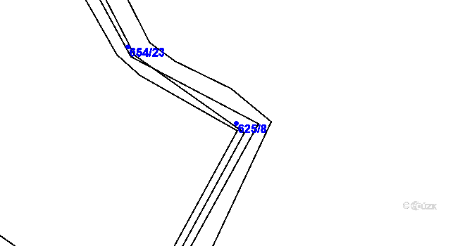 Parcela st. 625/8 v KÚ Barchov, Katastrální mapa
