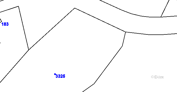 Parcela st. 11/5 v KÚ Neratov v Orlických horách, Katastrální mapa