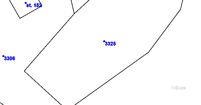 Parcela st. 11/6 v KÚ Neratov v Orlických horách, Katastrální mapa