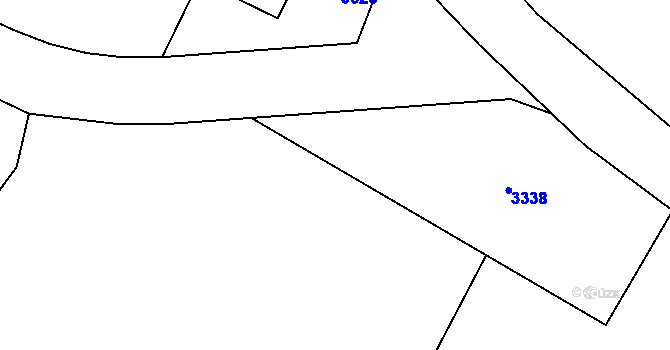 Parcela st. 11/12 v KÚ Neratov v Orlických horách, Katastrální mapa