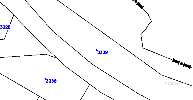 Parcela st. 3339 v KÚ Neratov v Orlických horách, Katastrální mapa