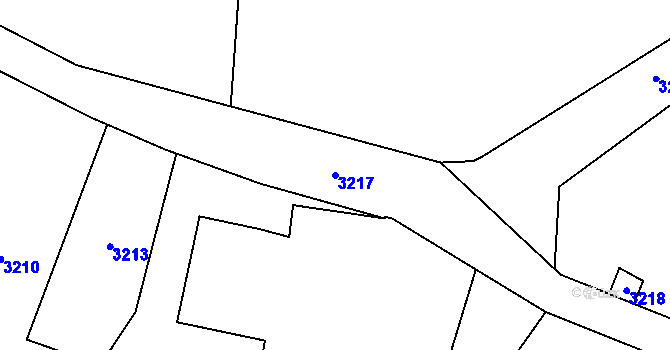 Parcela st. 3217 v KÚ Neratov v Orlických horách, Katastrální mapa