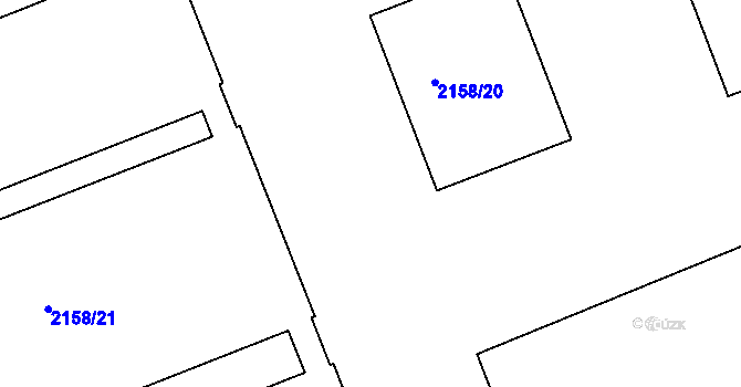 Parcela st. 2158/73 v KÚ Batelov, Katastrální mapa