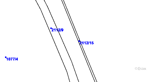 Parcela st. 2112/15 v KÚ Bavorov, Katastrální mapa