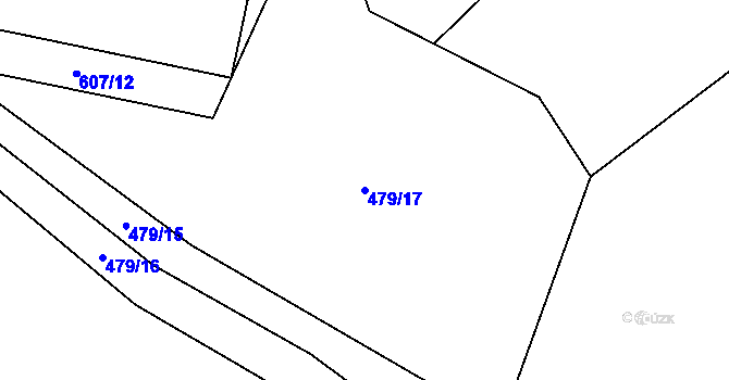 Parcela st. 479/17 v KÚ Bavorov, Katastrální mapa