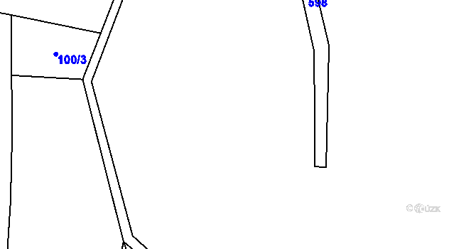 Parcela st. 98 v KÚ Bdín, Katastrální mapa