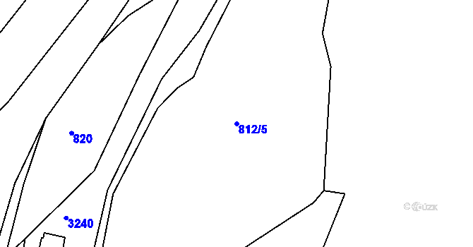 Parcela st. 812/5 v KÚ Bečov nad Teplou, Katastrální mapa