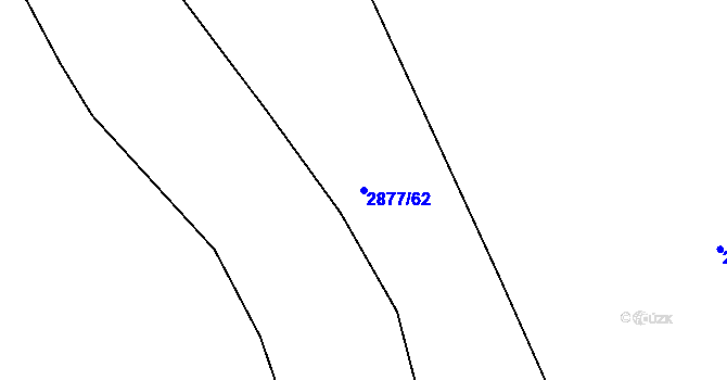 Parcela st. 2877/62 v KÚ Bečov nad Teplou, Katastrální mapa