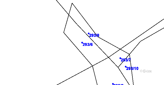 Parcela st. 293/6 v KÚ Bělá u Horní Cerekve, Katastrální mapa
