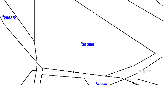 Parcela st. 2909/6 v KÚ Bělá pod Bezdězem, Katastrální mapa