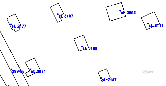 Parcela st. 2694/52 v KÚ Bělá pod Bezdězem, Katastrální mapa